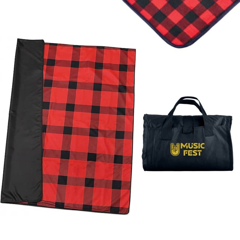 Fleece / Nylon Picnic Blanket - 9