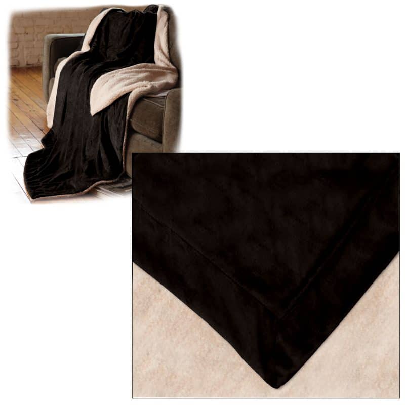 Oversized Micro Mink Sherpa Blanket - 1